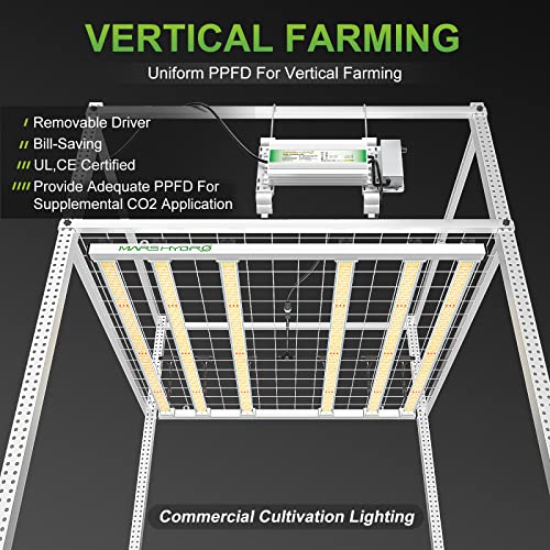 Mars Hydro Fc-E4800 Led Grow Light 4X4Ft Full Spectrum Grow Light Bar With 2646Pcs Diodes 480Watt Plant Growing Light Dimmable Commercial Grow Lamp Daisy Chain Detachable,Achieve 2.8 Umol/J #TOP3