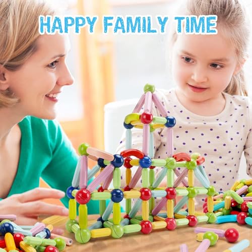 Image of Sky Tech Magnetic Sticks Building Blocks for Kids Toys for Girls | Magnetic Toys for Boys Age 3+Year 4 5 6 7 8 10 12 14 Old Educational Stem Learning Magnet Stick with Balls Game (25 pcs)