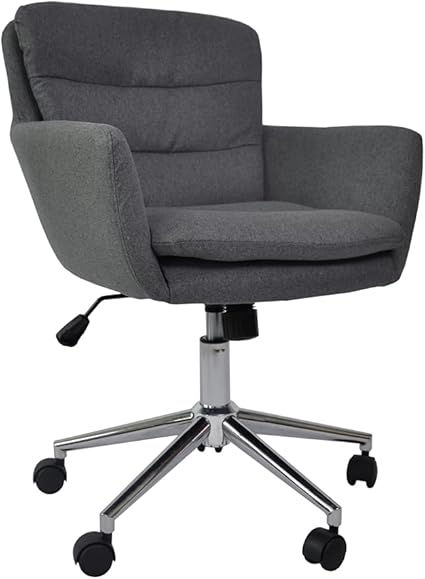 Amazon Co Jp オフィスチェア デスクチェア パソコンチェア 椅子 昇降機能付き ホームオフィスチェア キャスター付き お洒落 インテリア ファブリック 布生地 書斎チェア ワークチェア 在宅勤務 テレワーク対応 組立簡単 グレー 文房具 オフィス用品