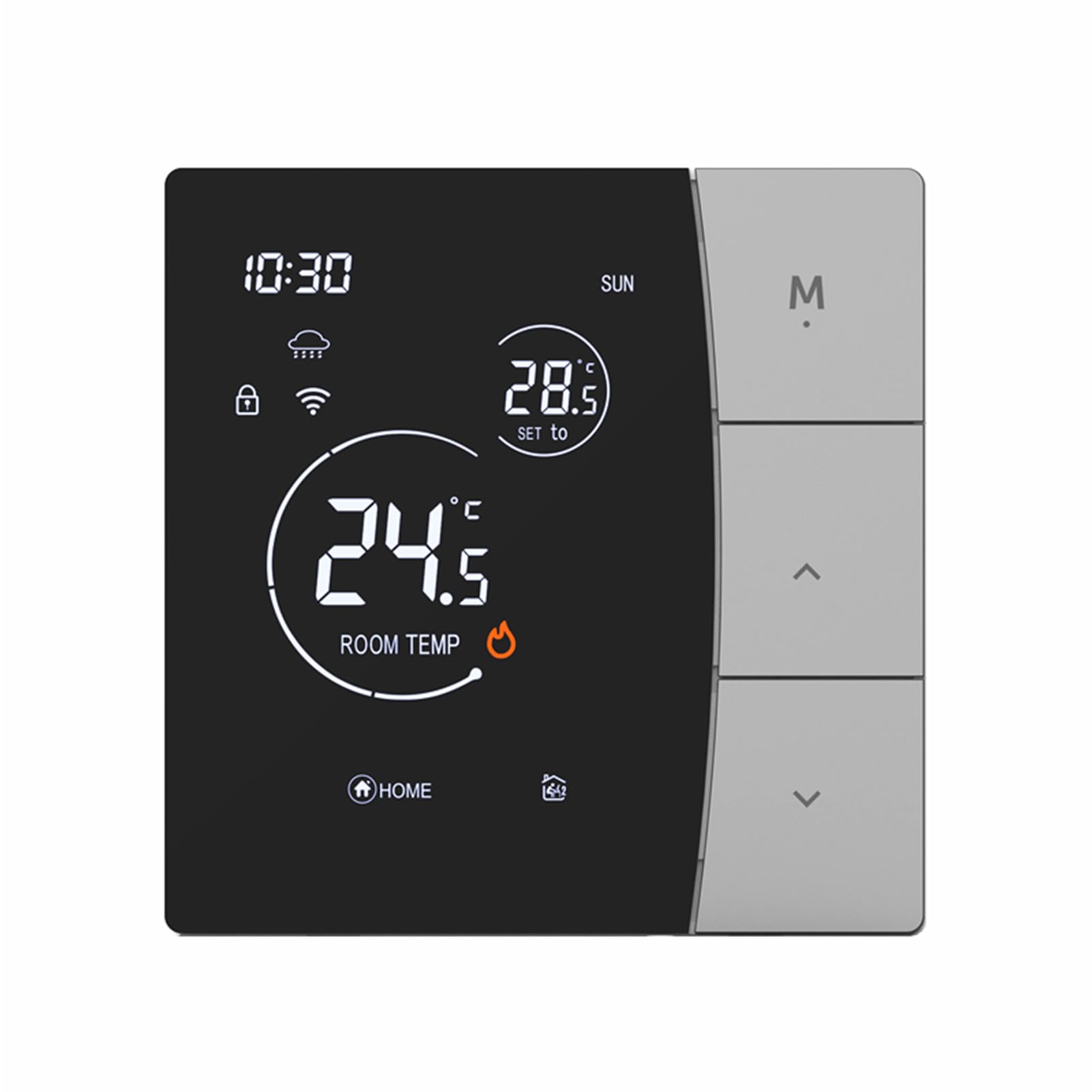 Smartes Thermostat, Programmierbarer Fußbodenheizungsregler mit 16 A 3200 W Last für Elektrische Heizkabel, Mattenheizungen, 90–240 V Temperaturregelung