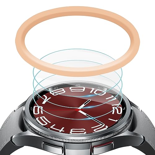 Suoman 3-Pack for Samsung Galaxy Watch 6 Classic 43mm Screen Protector Tempered Glass,Smart watch 2.5D 9H Hardness Ultra-thin Tempered Glass Screen Protective for Samsung Galaxy Watch 6 Classic 43mm