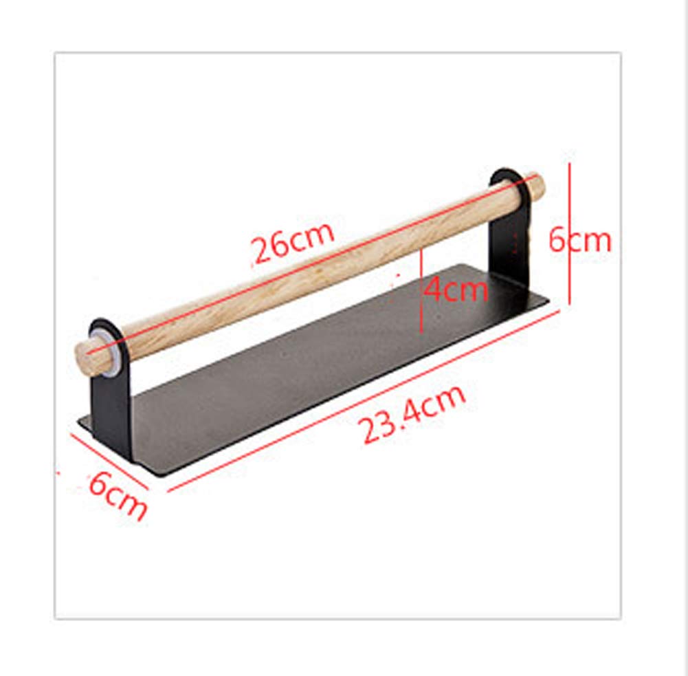 MRKU Portarrollos de Papel de Cocina, Ligero, Autoadhesivo, Duradero, multifunción, sin Perforaciones, para Montaje en Pared, Color Negro, 1 Unidad, Color Blanco