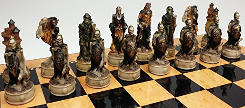 Jeu d'échecs squelette décoratif pour soirée jeu de société - 5