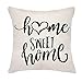 VEEMIZO Housses de coussin Home Sweet Home Home Décoration pour le salon Design Throw Pillow Case 45,7 x 45,7 cm