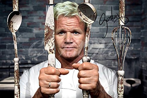 Gordon Ramsay Signed Photo Print 1-12 X 8 INCHES (A4)