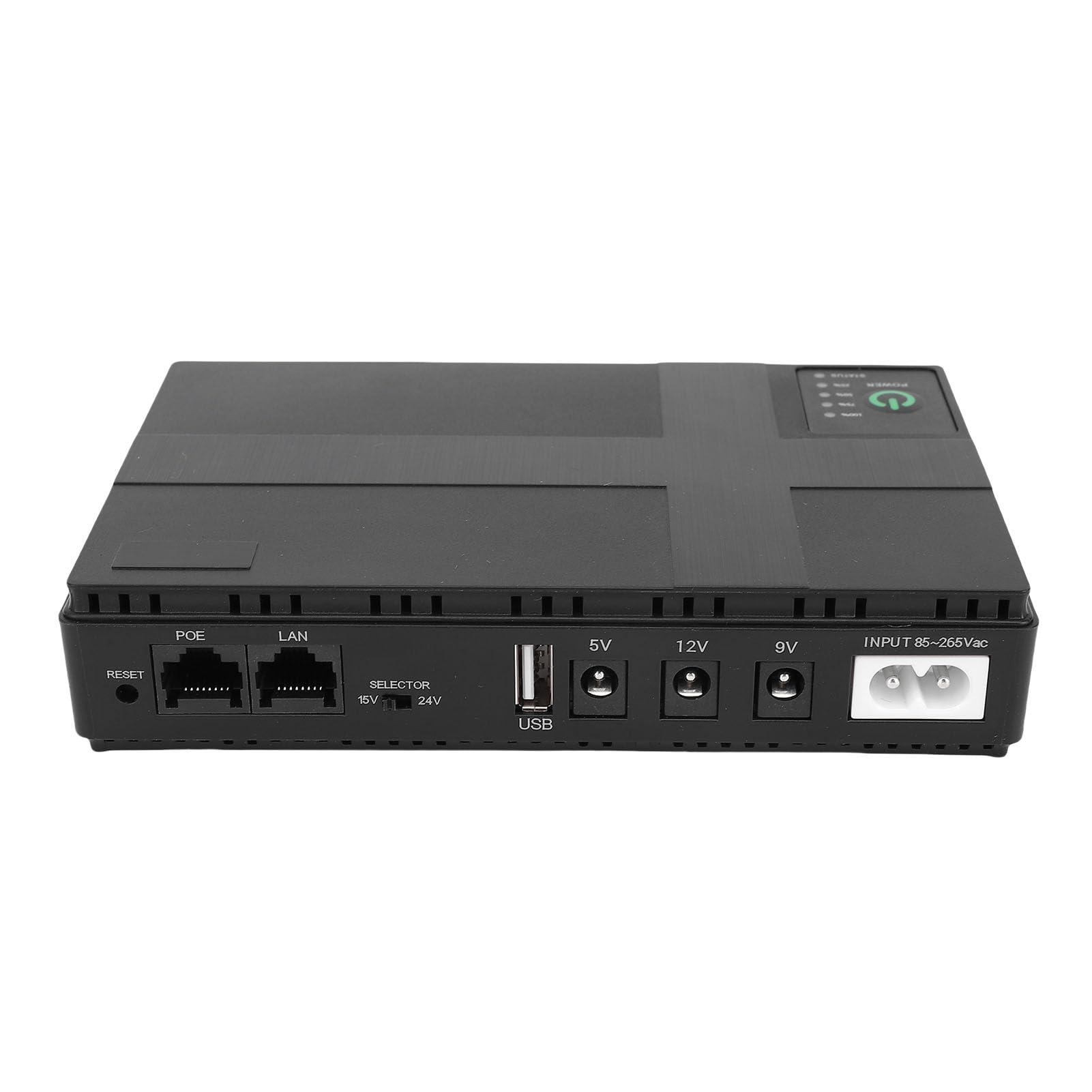 SEAFRONT Gruppo di continuità per Telecamera di Sicurezza Router Modem con Uscita 18 W, Uscita DC USB LAN POE, Batteria 10400 MAh, Standby UPS (Spina europea)