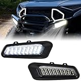 SAUTVS LED Front Bumper Lights for Polaris Ranger XD 1500, Front Brushguard Auxiliary Lights Front Brush Guard Accent Light for Polaris Ranger 1500 XD 2024 2025 Accessories, Replace# 2889767