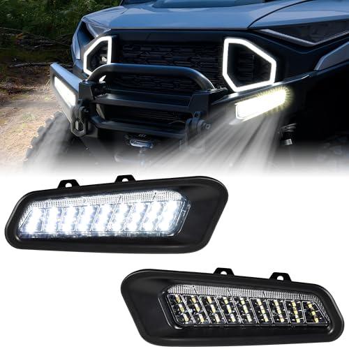 SAUTVS LED Front Bumper Lights for Polaris Ranger XD 1500 2024 2025 All Models, Front Brush Guard Accent Auxiliary Light for Polaris Ranger 1500 XD Accessories, Replace# 2889767