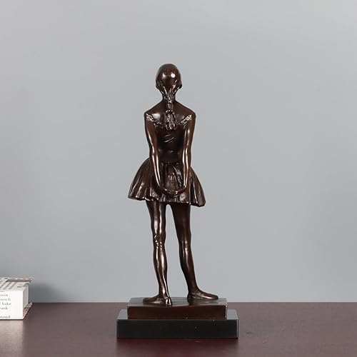 Miniatura 5 de Estatua de bronce de catorce años de bailarina de Degas Ballerina Art Famosa escultura réplica decoración del hogar regalos