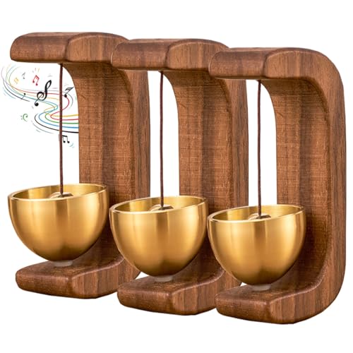 Magnetic Wooden Doorbell for Store, Shopkeepers Bell with Brass Chime, Welcome Door Chime for Home, Office, Refrigerator, Easy Install, No Drilling, Silent Bell (3, Coffee) Magnetic Wooden Doorbell for Store, Shopkeepers Bell with Brass Chime, Welcome Door Chime for Home, Office, Refrigerator, Easy Install, No Drilling, Silent Bell (3, Coffee)