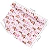 FYSUIMU Western Cowgirl Wrapping Paper -Mini Roll- 17 In x 32.8 Ft Pink Boots Bow Plaids Gift Wrap Paper Decorative Art Papers for Rodeo Birthday Nashville Party DIY Crafts Supplies #2