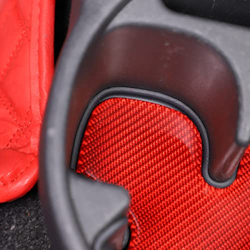 Accesorio Portavasos Carbono Rojo para Fiat 500 2011-2019 miniatura 3