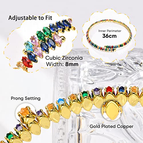 Choker Tennis Necklaces For Women - Dainty Sparking Summer Beach Pendant,Cubic Zirconia Necklace Bridal Wedding Party Jewelry,Valentine's Day Birthday Gifts For Her Girlfriend Sister Wife Daughter #TOP3