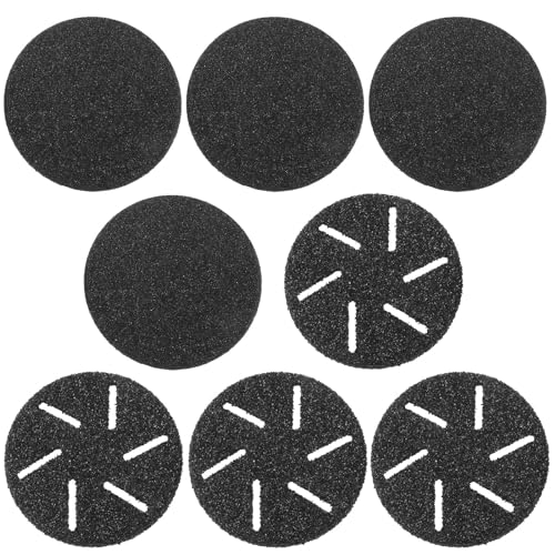 ECSiNG 8 cabezales de molienda de repuesto, herramienta de cuidado de pies compatible con Asiaark Electric Foot Callus Remover herramientas de pedicura grano 100 y grano 60