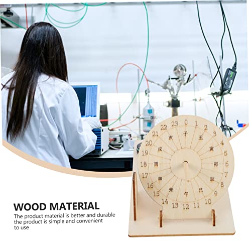 Reloj de sol de madera iplusmile para proyectos DIY científicos y educativos de astronomía 4