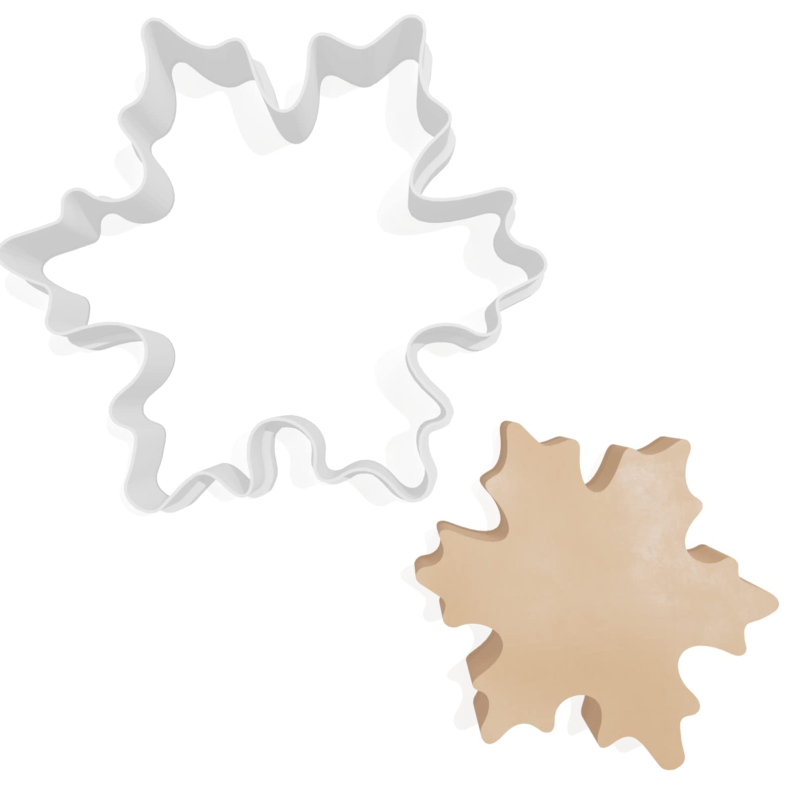 Christmas Snowflake Cookie Cutter - 3 Sizes, White, 10cm