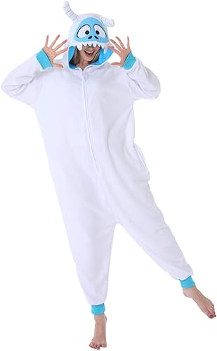 Miniatura 2 de dressfan Disfraz de monstruo de nieve de animales, disfraz de monstruo, pijama de monstruo para cosplay, Nieve