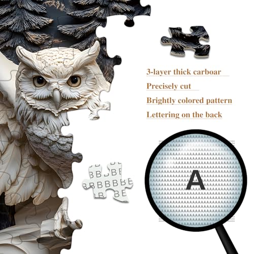 PQIKTUV 1000 Piece Jigsaw Puzzle，Wood Carving Style — view 3