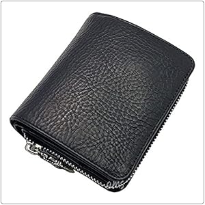 Amazon.co.jp: Chrome Hearts Square Zip Bill Black Leather Wallet
