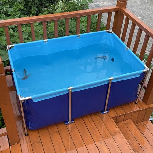 Piscine hors sol pour aquarium anti-fuite, bassin pliable avec vanne de vidange