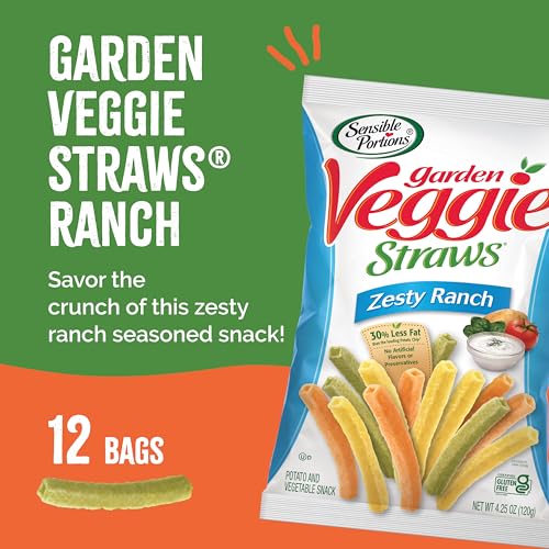 Sensible Portions Zesty Ranch Gluten-Free Veggie Straws, Gluten-Free Snacks, Health-Conscious Consumers, Kitchen, Conven