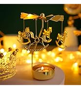 Amazon.co.jp: Hoffnugshween キャンドルホルダー 回転 金属製