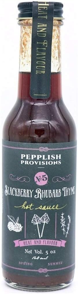 PEPPLISH PROVISIONS Blackberry Rhubarb Thyme Hot Sauce