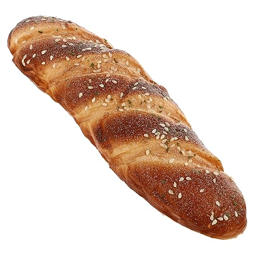 STOBOK Simulated Artificial Bread Prop: Fake French Loaf Adornment for Table Photo Indoor Decoration Display - Lifelike Dessert