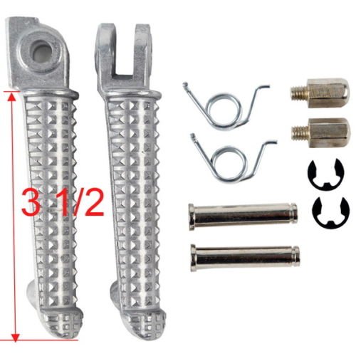 TCMT Sliver Front Foot Pegs Footpeg Footrest Bracket Set Fits For Yamaha YZF R1 1998 1999 2000 2001 2002 2003 2004 2005 2006 2007 2008 2009 2010 2011 2012 2013 2014