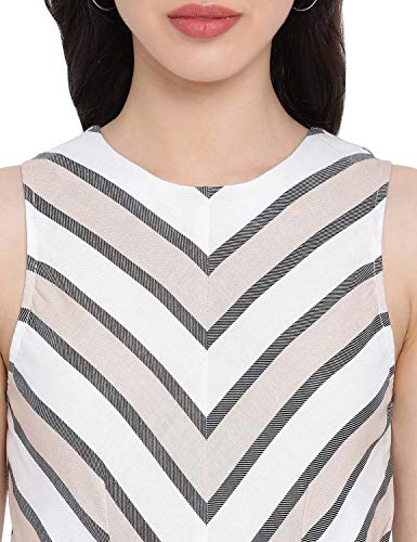 Image of oxolloxo Women's Cotton Tunic Knee-Length Dress