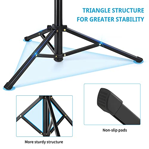 Image of 67 inch Phone Tripod Stand for Recording, Tall Tripod for Cell Phone with Remote, Portable Selfie Stick Tripod, Compatible with iPhone14 13 12 11 Max /Android /Camera