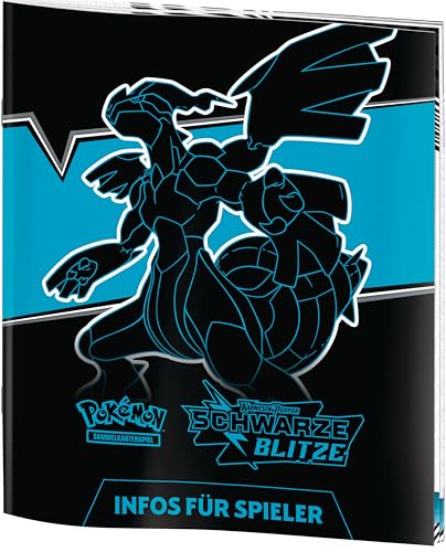 Pokémon-Sammelkartenspiel: Top-Trainer-Box Karmesin & Purpur – Schwarze Blitze: Zekrom (1 Vollbild-Promokarte mit Voltolos, 9 Boosterpacks & Premium-Zubehör)