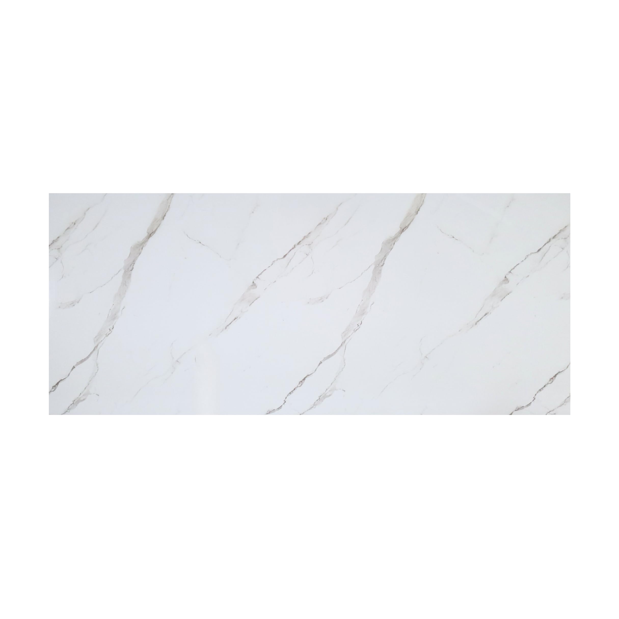 WOLDECOR Marble Effect PVC Wall Panel 60x120 cm, Kitchen & Bathroom Wall Cladding, Waterproof Shower Panels Wet Wall, Granite Look Wall Cladding (1 PCS, Calacatta White) — image 1