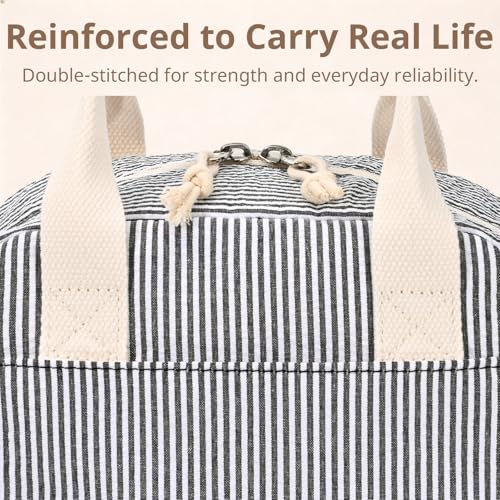 Image of LOVELYWIND Lunch Box for Women Cute Lunch Bags for Women Lunch Tote Bags Reusable Insulated Lunch Box Large Capacity Reusable Insulated Cooler for Work or Travel Gifts or Beach