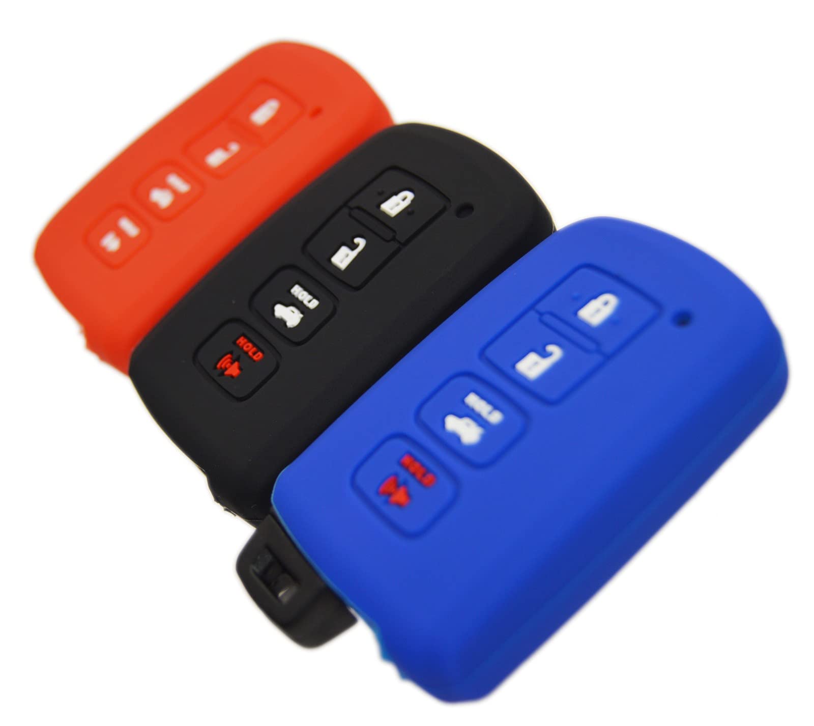Silicone Remote Key Fob Cover Case For Honda Odyssey (2018-2024 Elite/EX 7-Button) - Scratch Protection - View #11