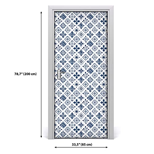 Papier peint sur la porte étiquette imperméable et lavable 85x200 - 3