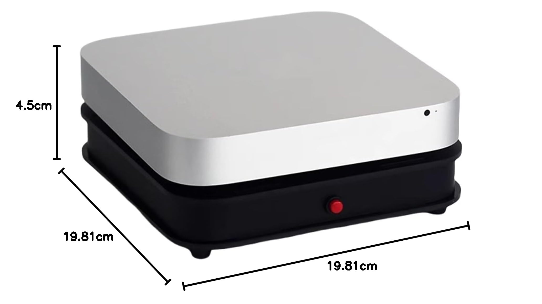 Support Mac mini, design mini ventilateur de refroidissement, châssis de modification du vent super puissant, équipé d'un ventilateur silencieux de 14 cm pour dissipateur de chaleur, et alimentation