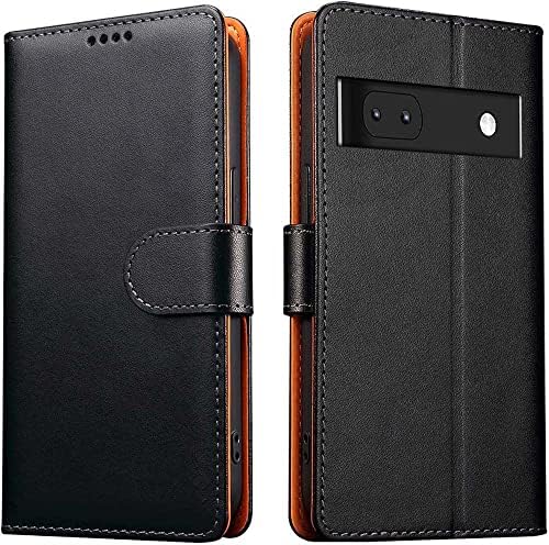 Cover per Google Pixel 6A Custodia, con [Slot per Schede] [Kickstand] Antiurto Premium Pelle Portafoglio Custodia compatibile Google Pixel 6A Oro Rosa