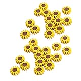 Colcolo 100 Piezas de Madera Redondas para Bisutería Manualidades Estampado Floral Adecuadas para Fabricar Pulseras Collares