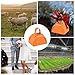 PATIKIL 6pcs Cow Bells for Football Games, 3inch Cowbells for Sporting Events Bulk Loud Noise Makers Metal Cow Bell with Handle for Cheering Wedding,Orange