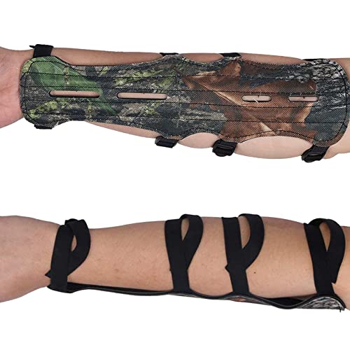 Toparchery 12" Cow Leather Arm Guard Protector With 4 Adjustable Straps (Camouflage) #TOP7