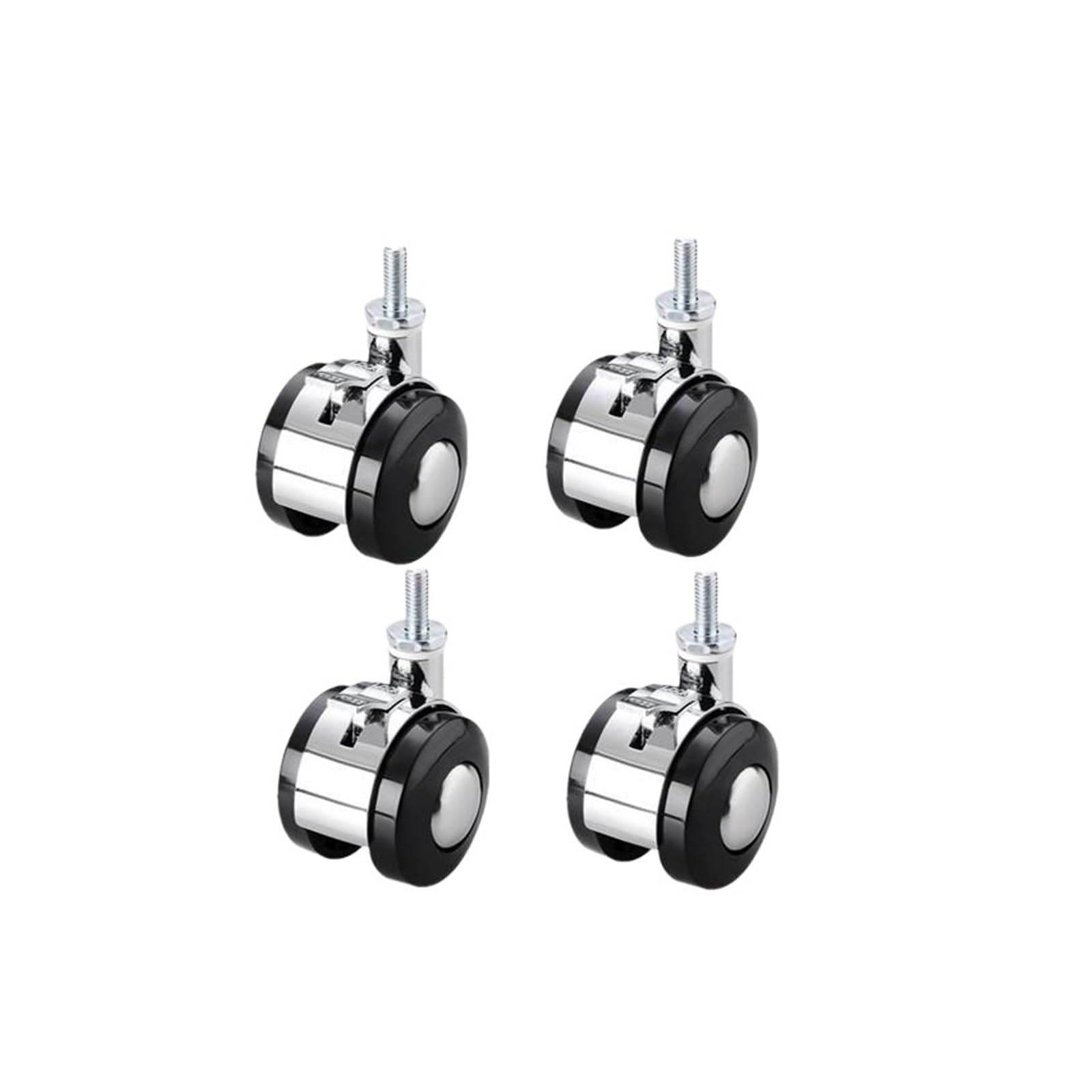 MXXDMOPD 1.5 Inch Furniture Cabinet Stool Boss Chair Caster Swivel Steering Universal Pulley Accessories(M6)