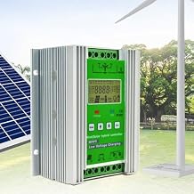 Wind Solar Hybrid Charge Controller with LCD Display, Off Grid MPPT Wind Turbine Solar Charge Controller with Booster Function and Dump Load, 12V 24V Auto Regulator