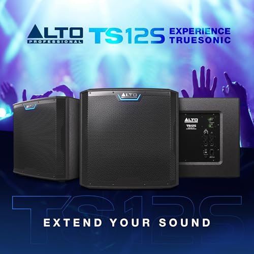 alto ts12s 2500w 1234 subwoofer powered pa speaker with 6 selectable dsp modes easy setup 130 db 334 voice coil superior bass
