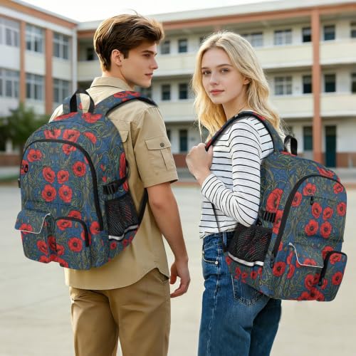 Mochila de viaje William Morris ligera e informal para instituto de 7-18 años 7