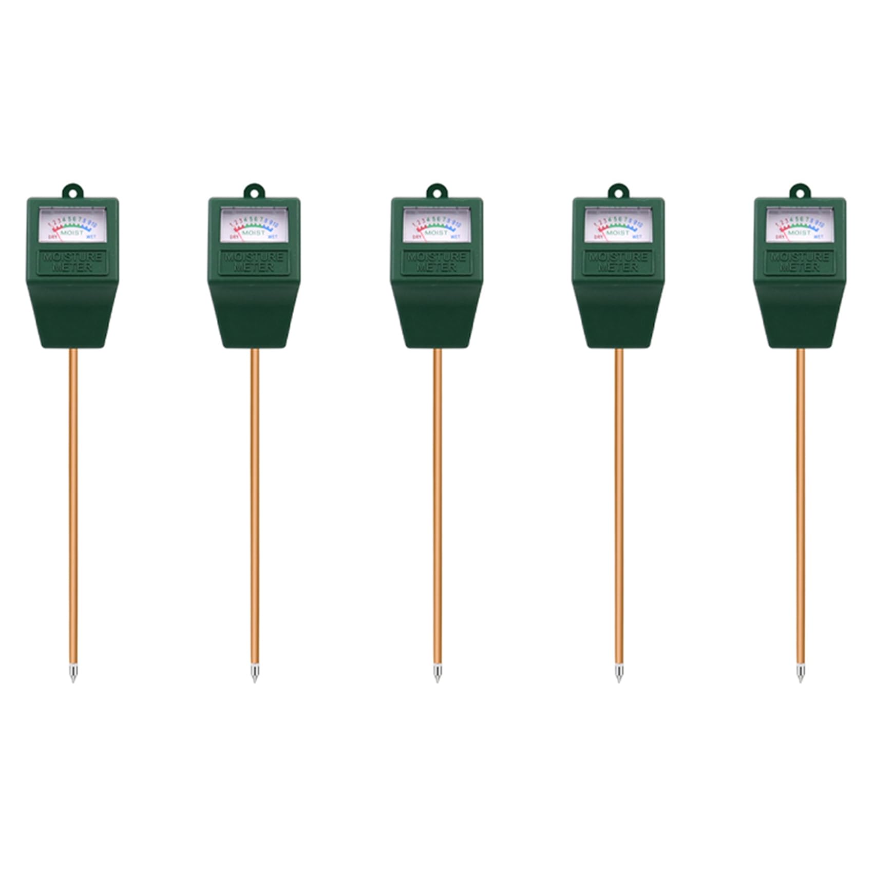 Jnchdghwa Green 5X Soil Moisture Meter, Plant Water Meter Indoor & Outdoor,Sensor Hygrometer Soil Tester For Potted Plants,Garden,Lawn