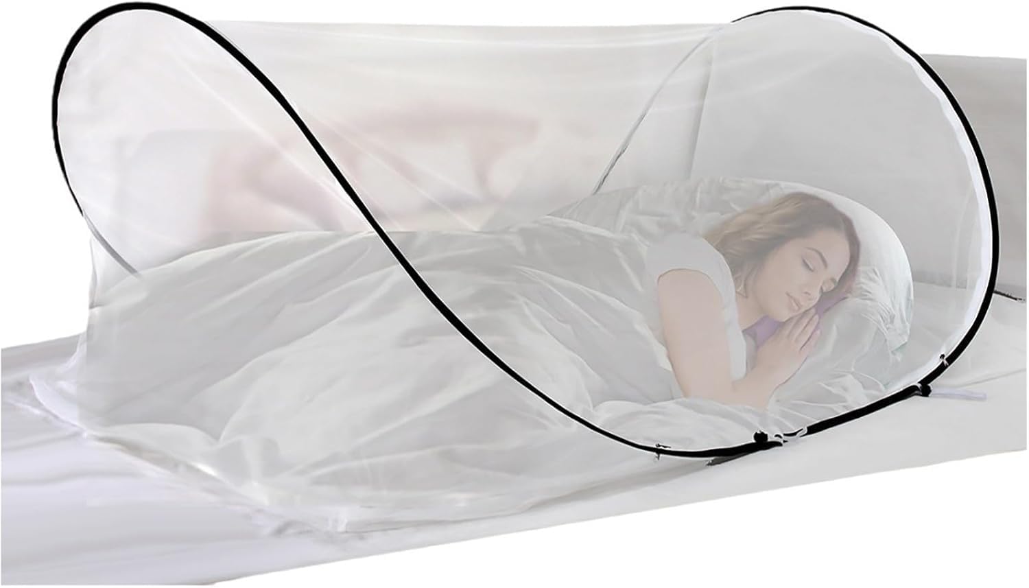Upgraded Adjustable Mosquito Nets, Anti Mosquito Bed Canopy, Portable Pop Up Mosquito Bed Net, Foldable Travel Mosquito Net Bed Tents, for Single Bed, Indoor & Outdoor