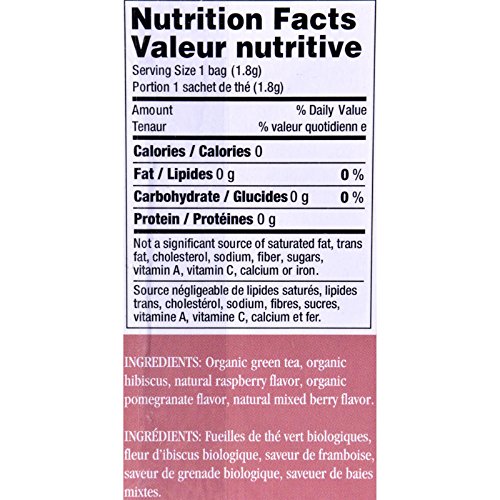 Uncle Lees Tea Imperial Organic Pomegranate Green Tea With Mixed Berries 18 Tea Bags #TOP1