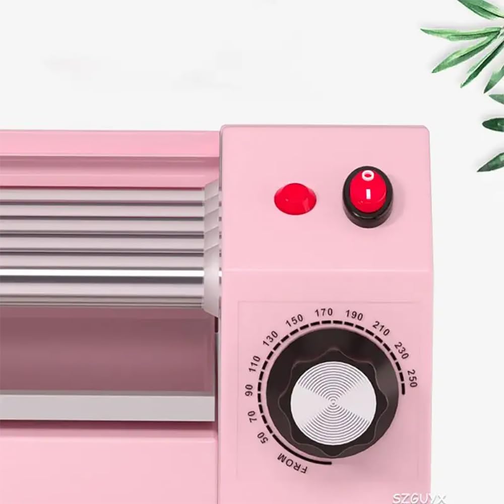 Máquina de Rodillo para Perritos Calientes, Parrilla de Rodillo multifunción, Cocina de Parrilla de jamón de 5 Rodillos, Adecuada para camión de Comida, Tienda de conveniencia