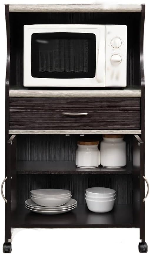 Microwave Kitchen Cart, Mobile for Home and Office Kitchen